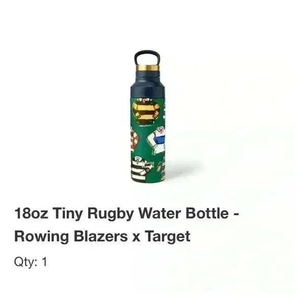 NWT 18oz Tiny Rugby Water Bottle - Rowing Blazers x Target - Picture 1 of 1